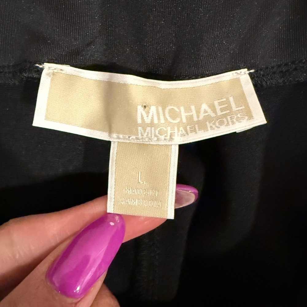 🔥Michael Kors women’s Black pants High Rise Size L EUC🔥1 - Picture 9 of 9
